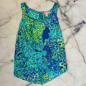 Lilly Pulitzer Zipper Back Tank